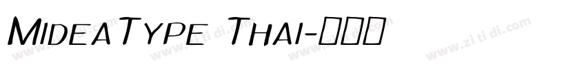 MideaType Thai字体转换